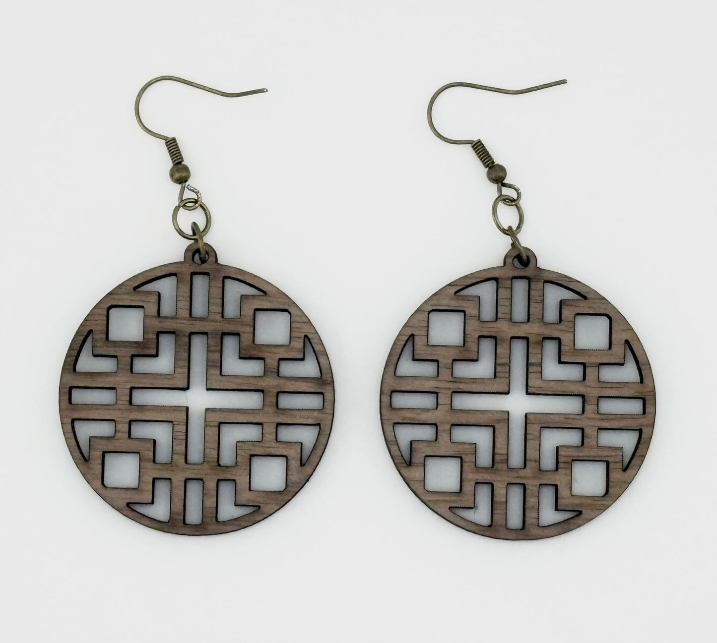 Boucles d'oreilles Bois de noyer