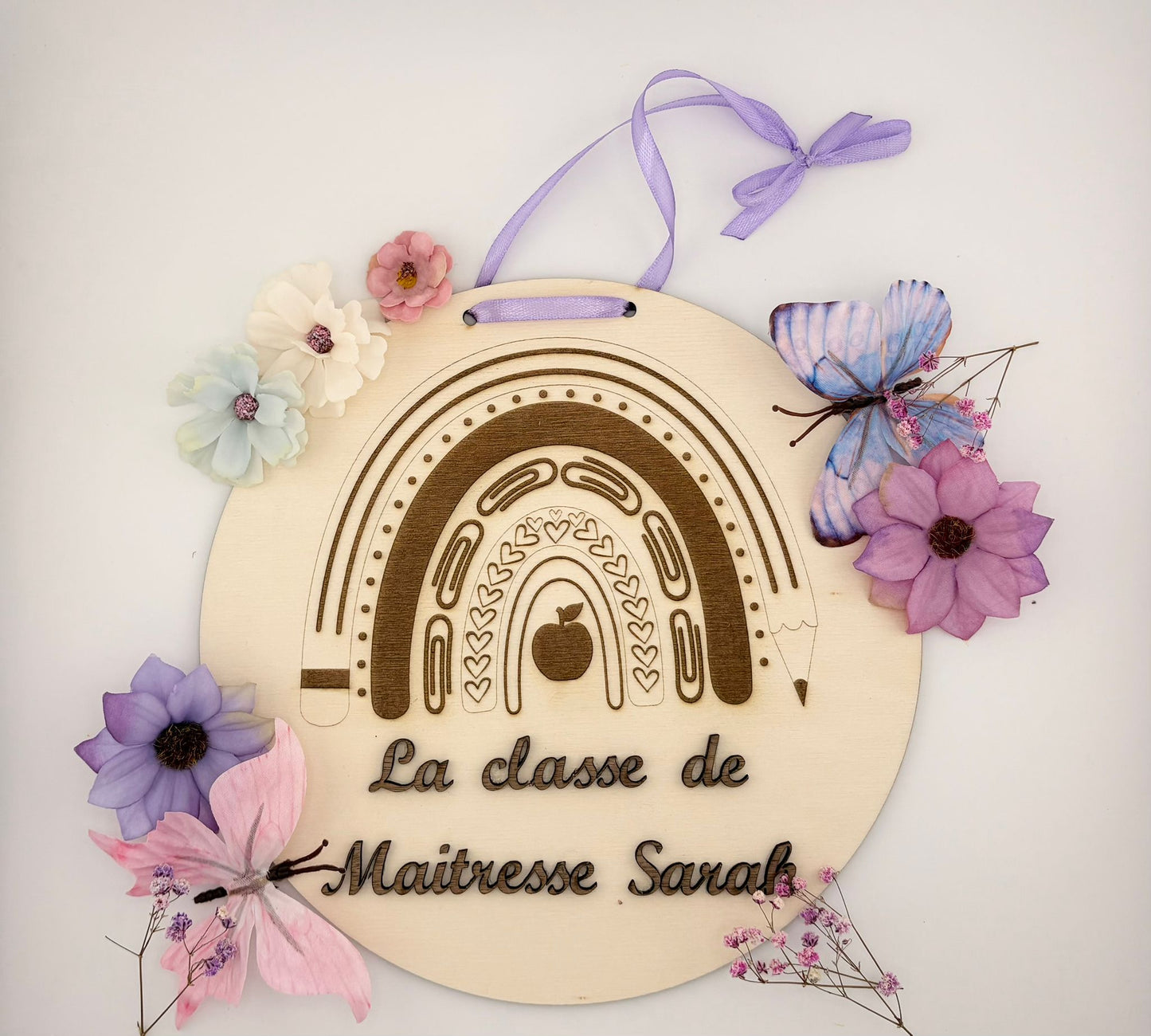 Plaque de porte - Arc en ciel