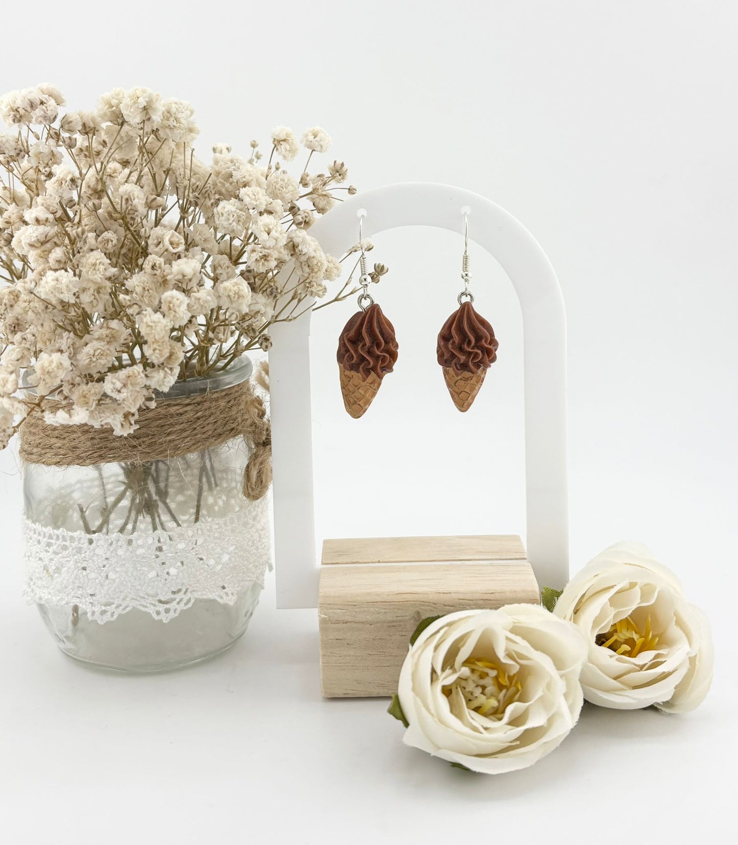 Boucles d'oreilles Gourmandes Glacé Choco