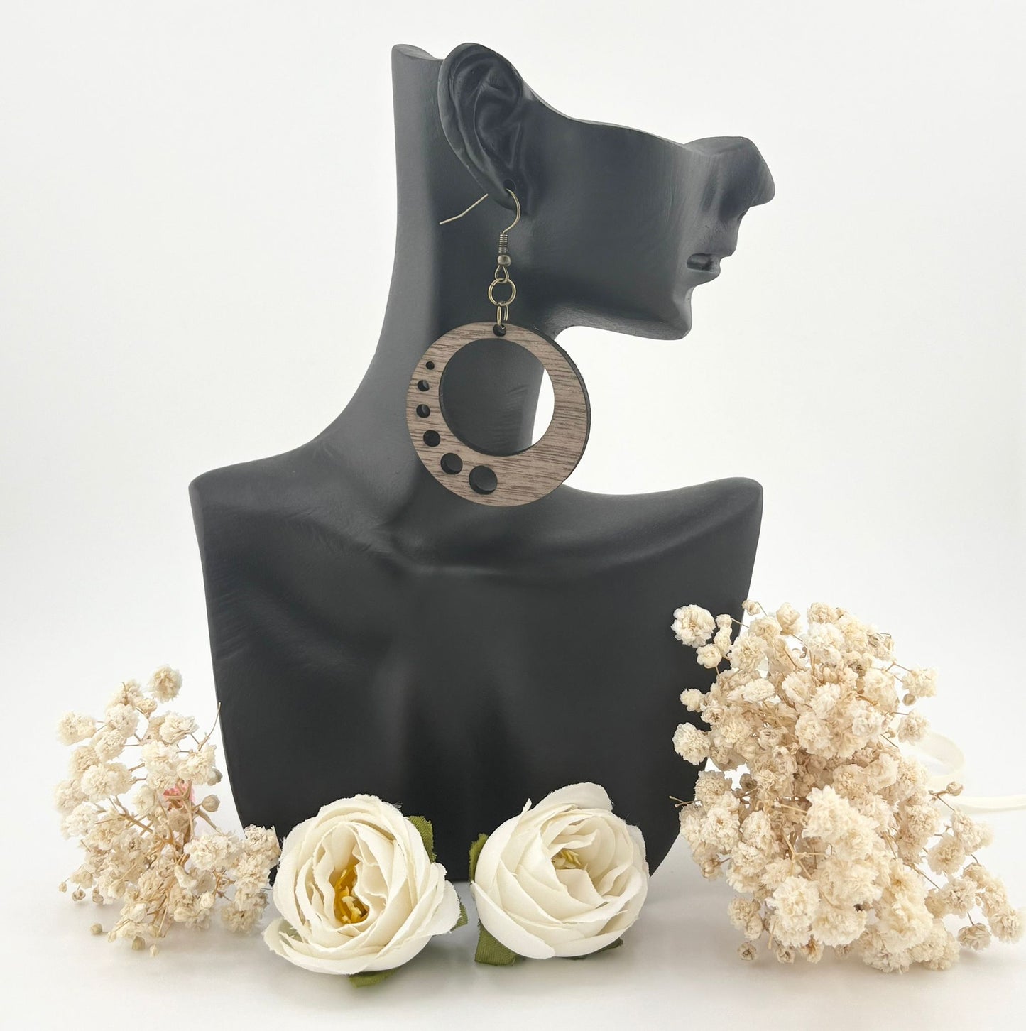 Boucles d'oreilles Bois de noyer