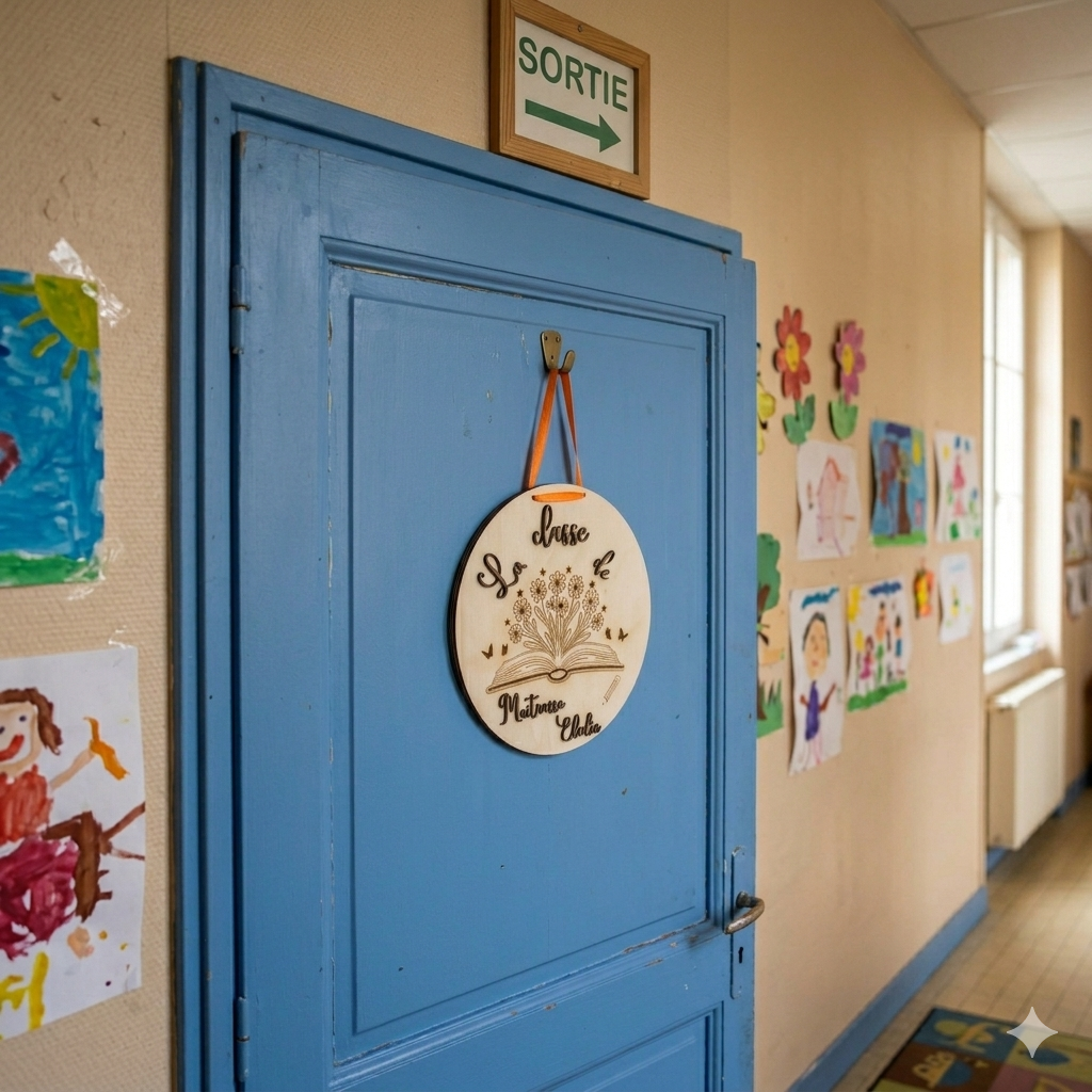 Plaque de porte - Livre ouvert