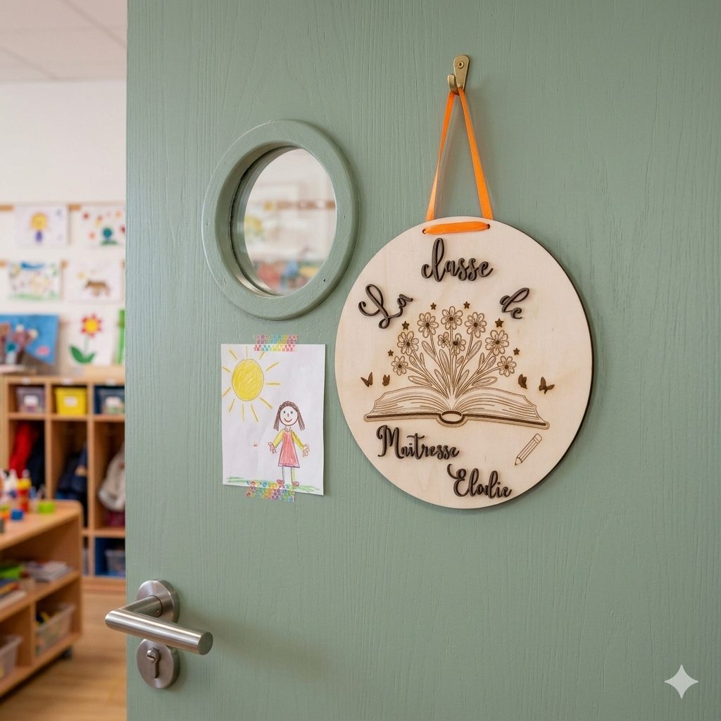 Plaque de porte - Livre ouvert