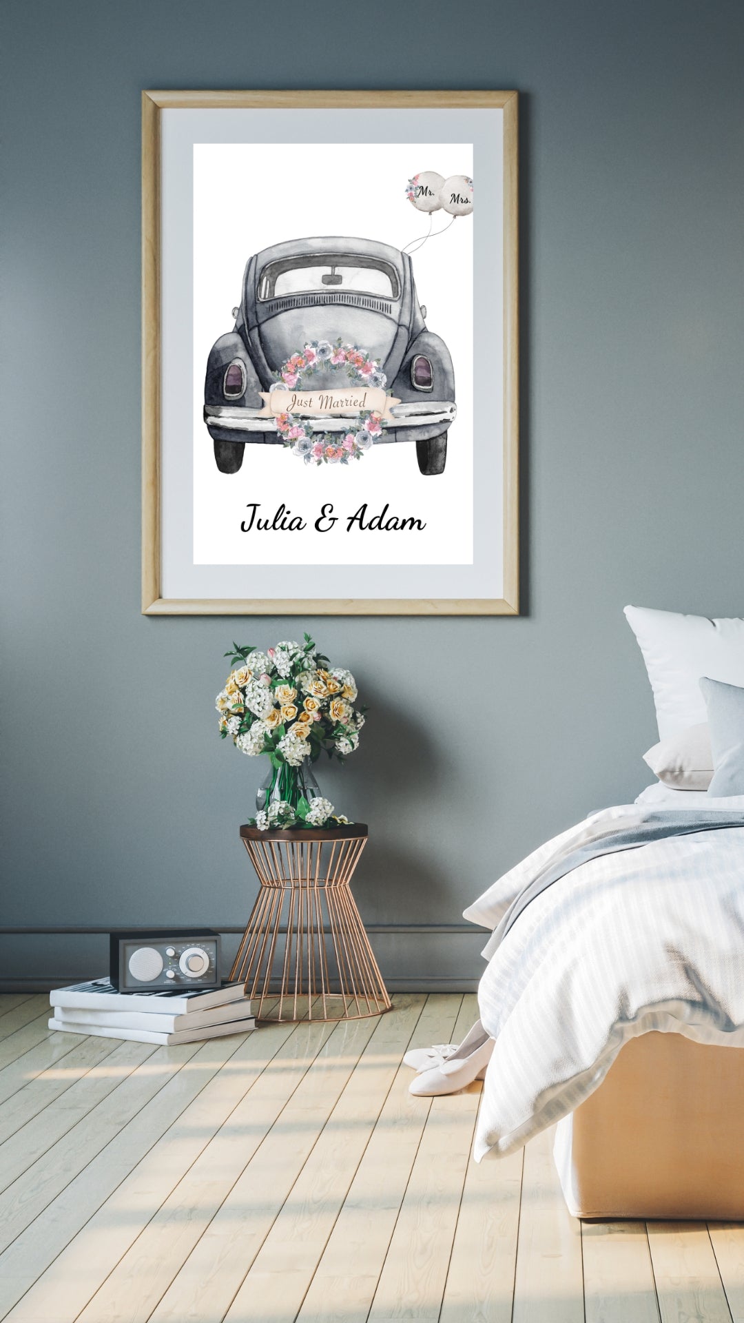Affiche Voiture "Just Married"