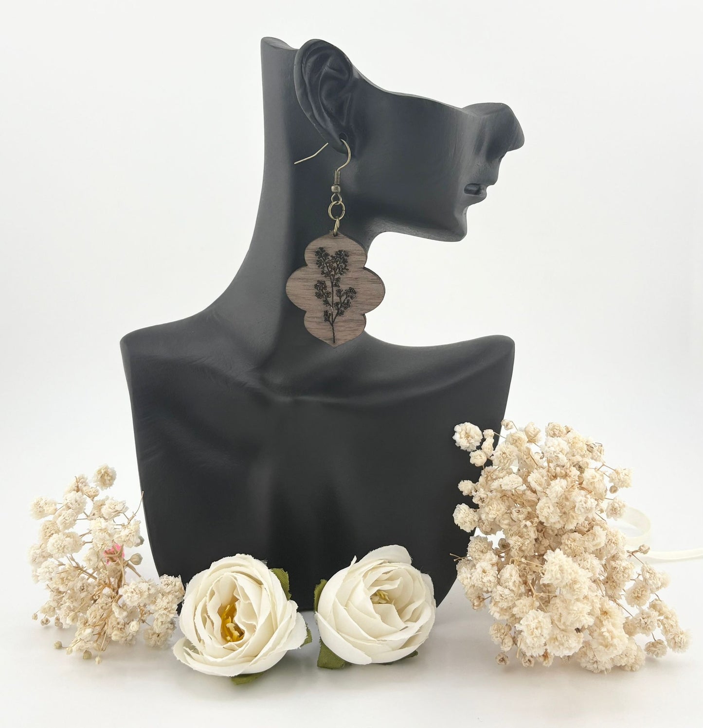 Boucles d'oreilles Bois de noyer