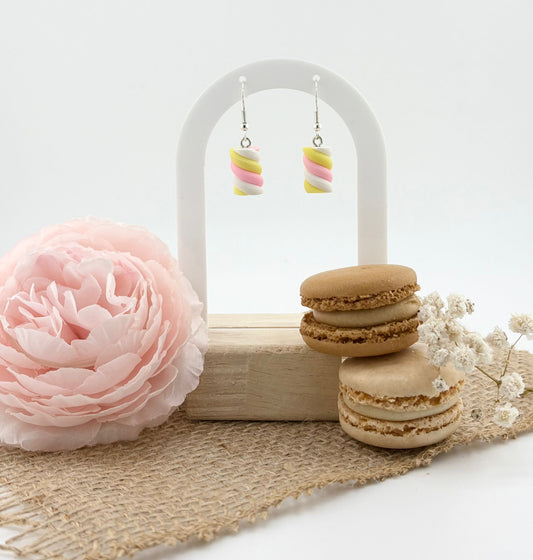 Boucles d'oreilles Gourmandes Chamallow Soleil