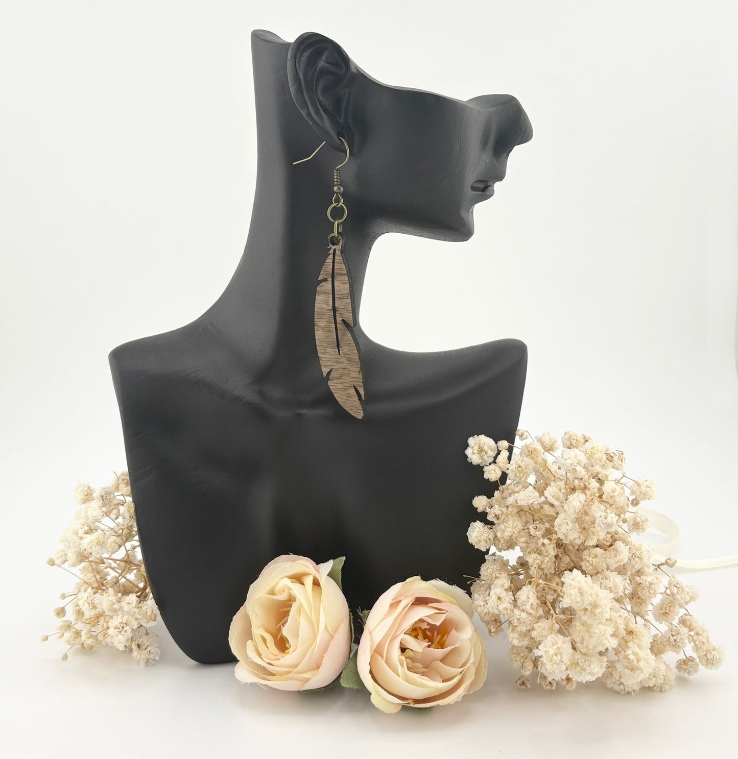 Boucles d'oreilles Bois de noyer