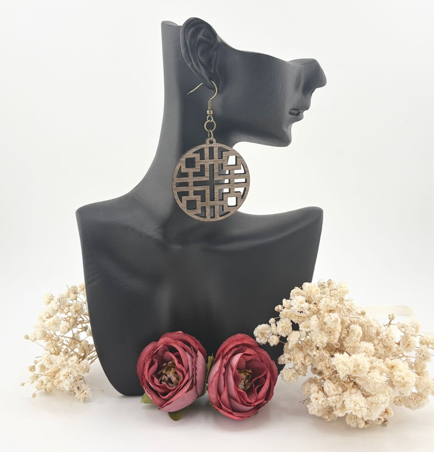 Boucles d'oreilles Bois de noyer