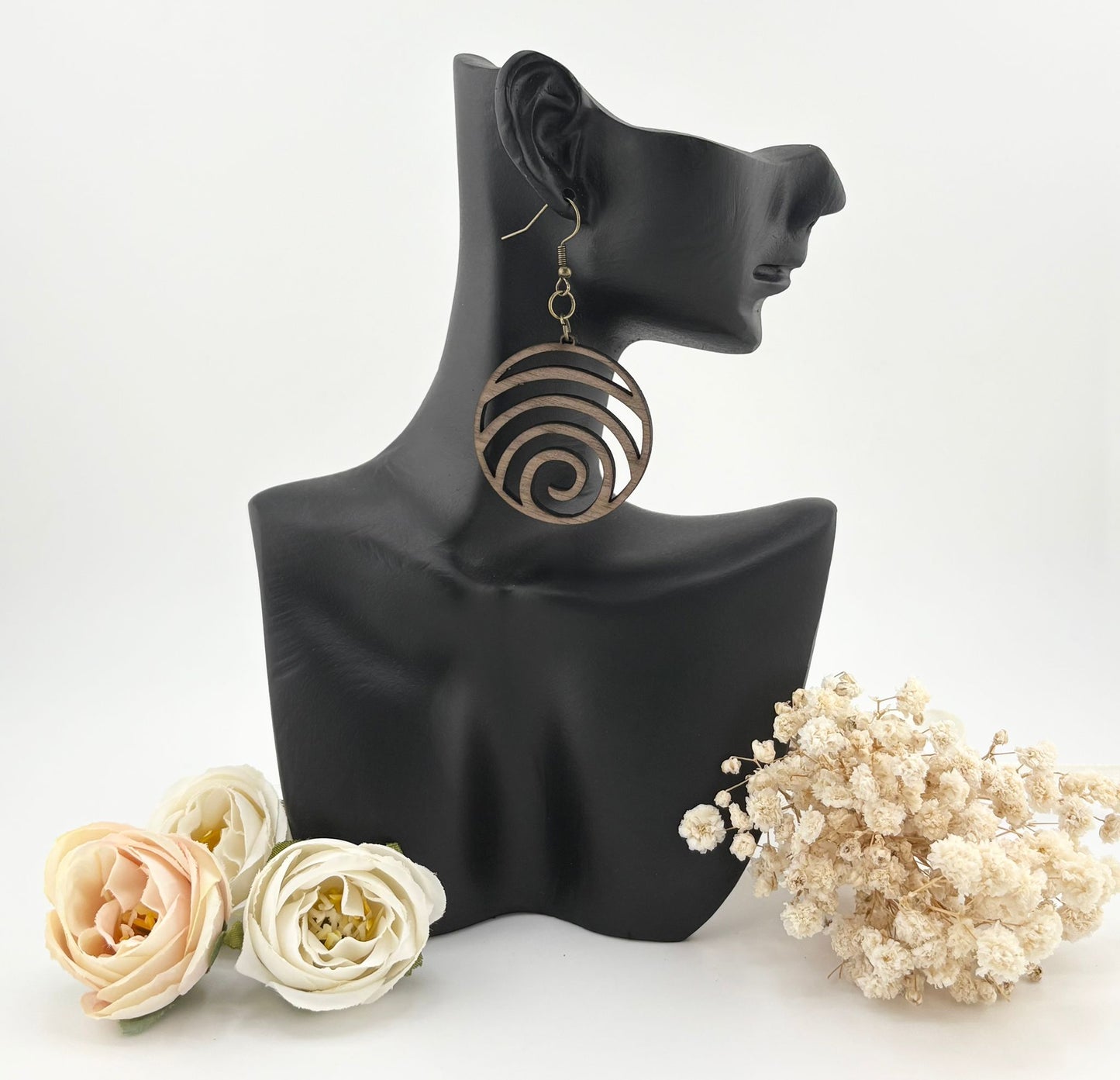 Boucles d'oreilles Bois de noyer