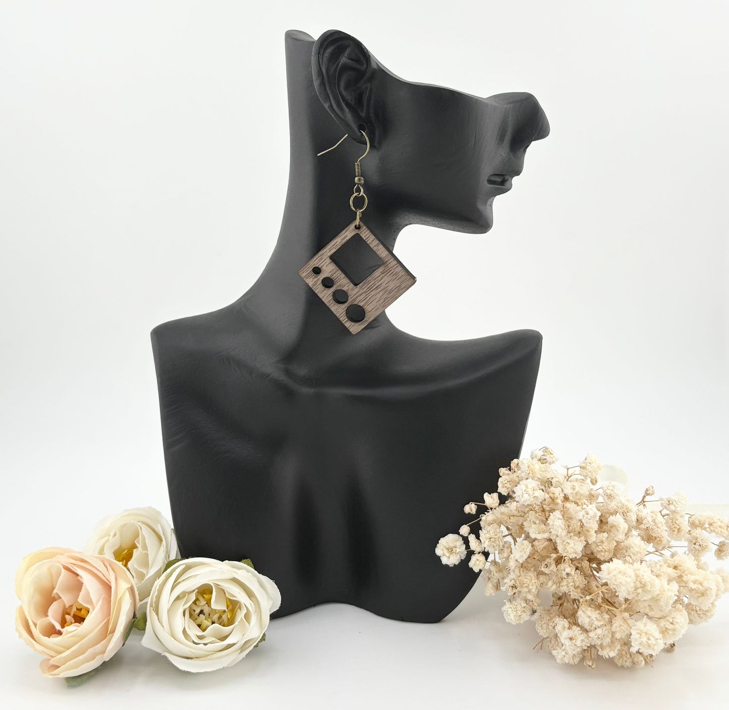 Boucles d'oreilles Bois de noyer