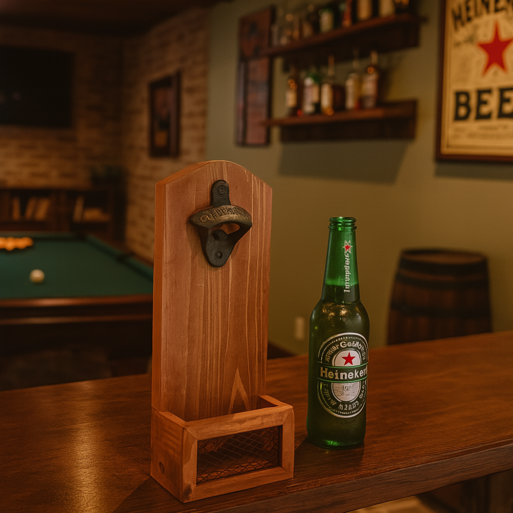 Décapsuleur mural Bois / Métal