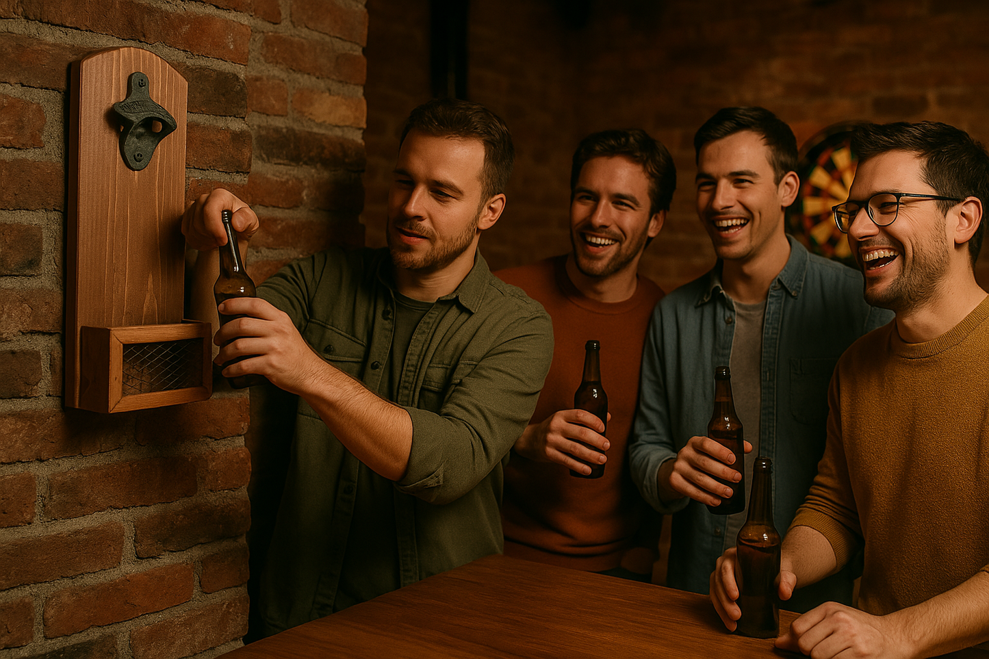 Décapsuleur mural Bois / Métal