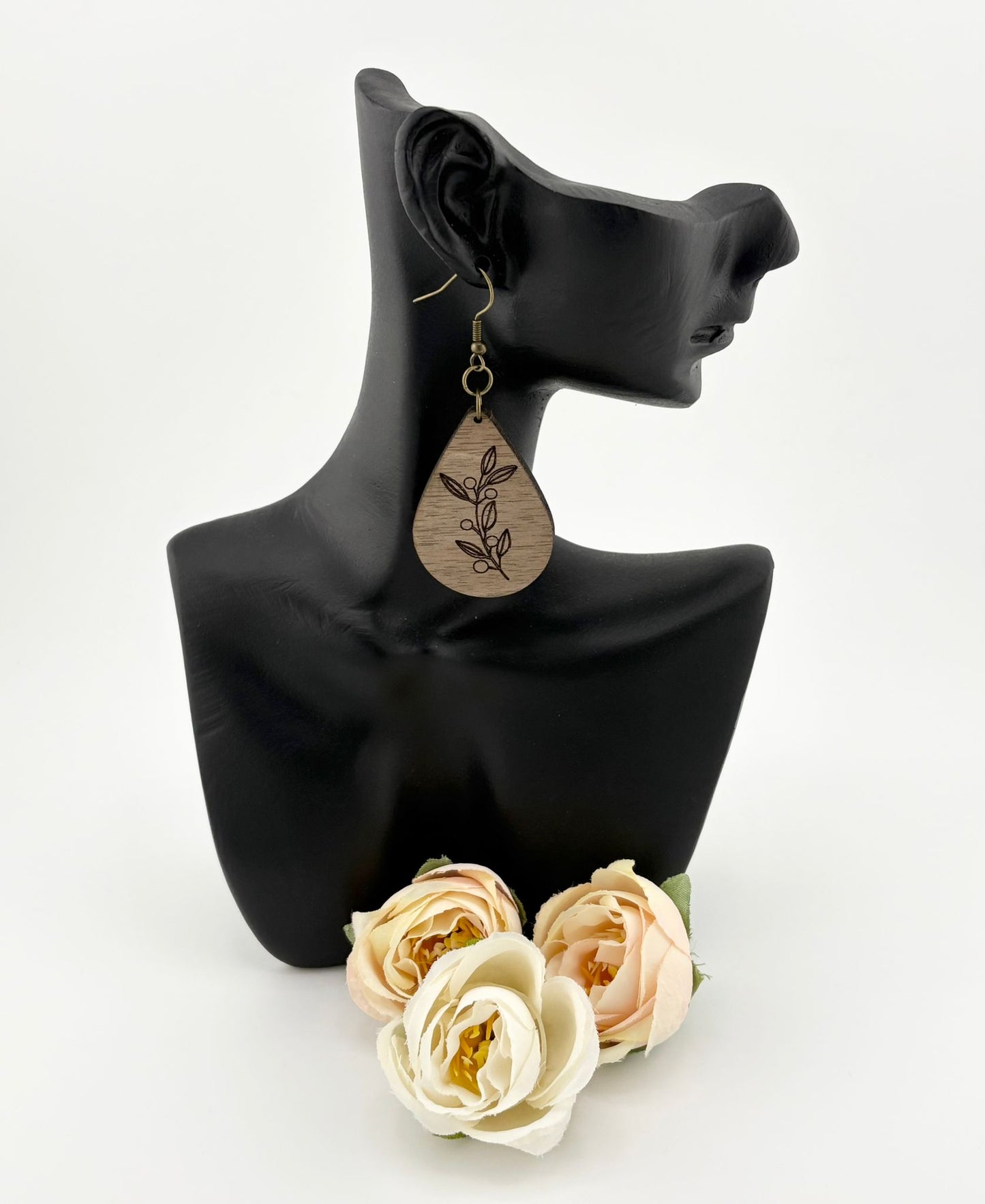 Boucles d'oreilles Bois de noyer