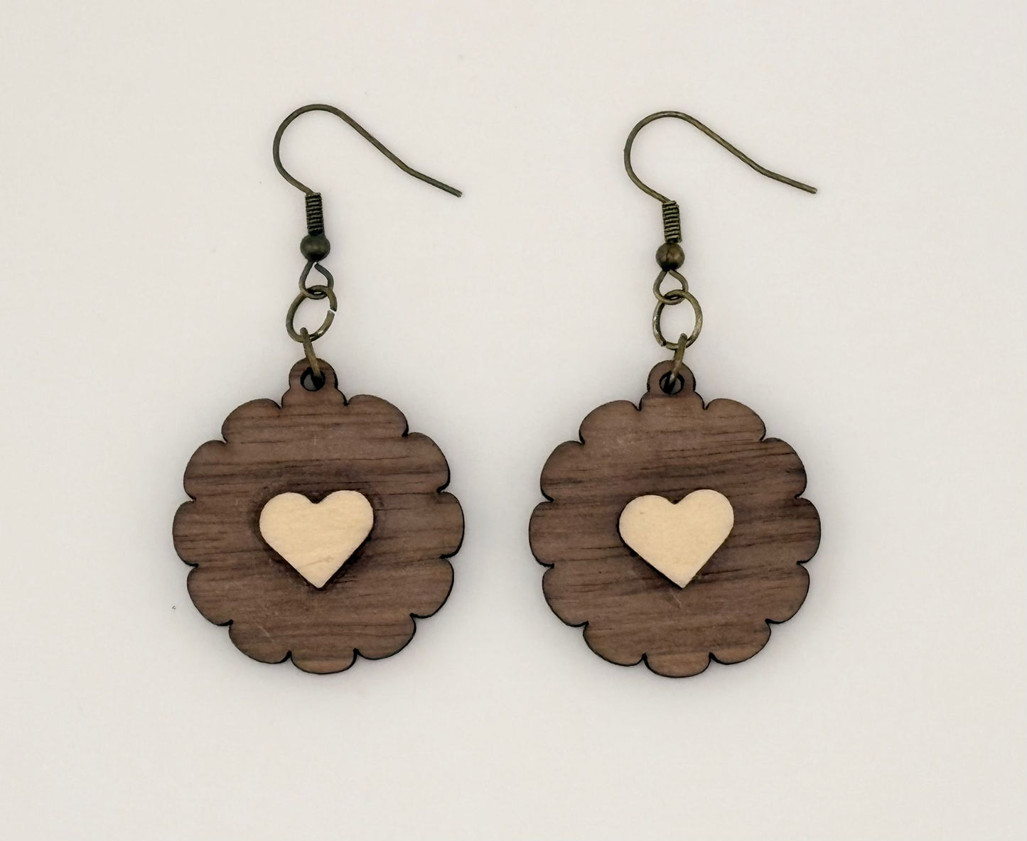Boucles d'oreilles - Biscuits et Coeur II