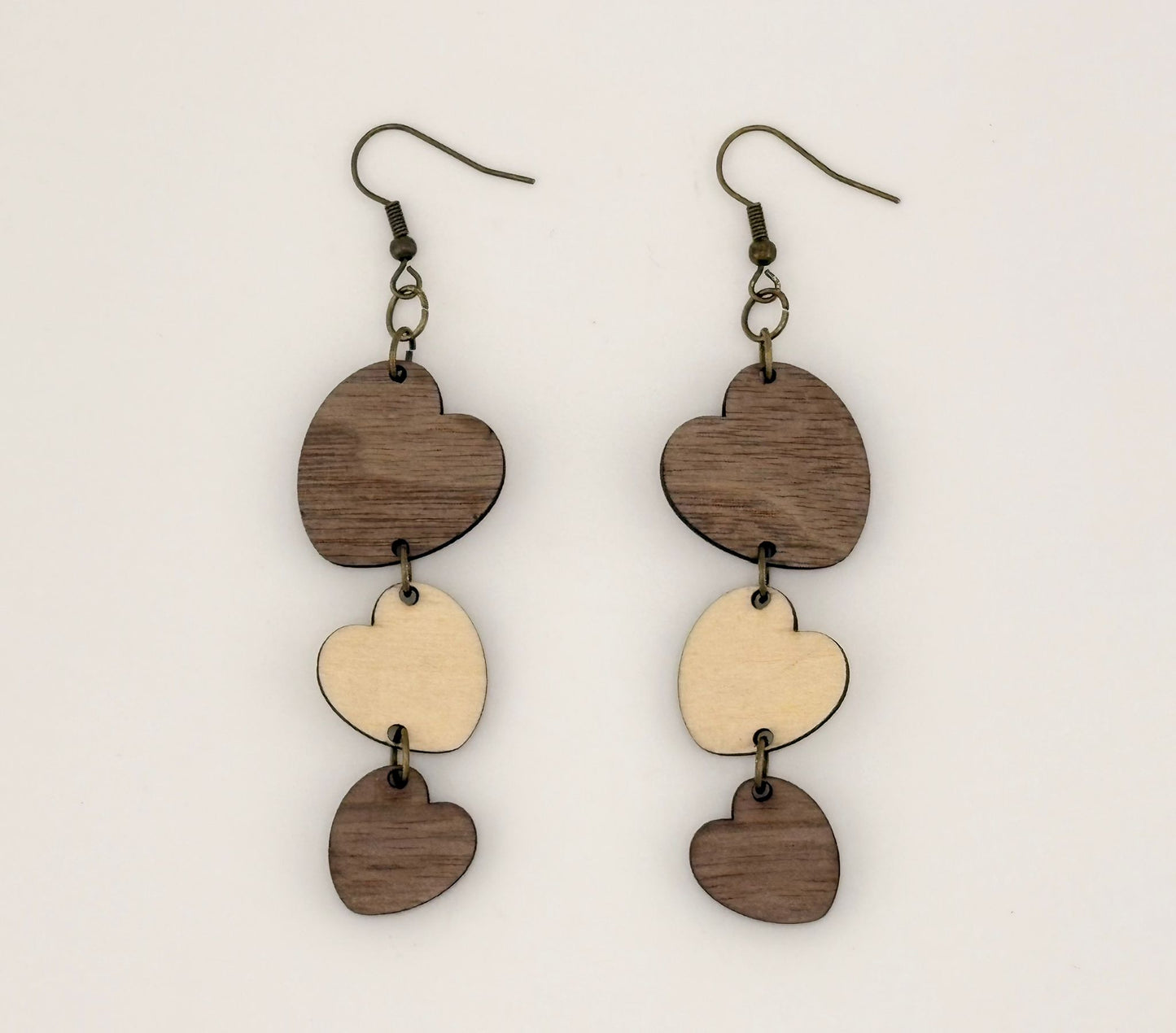 Boucles d'oreilles - Trio coeurs