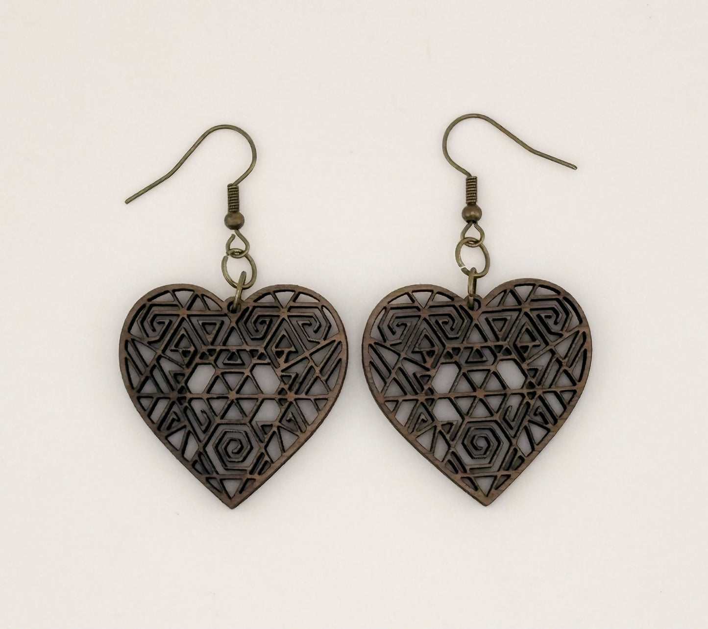 Boucles d'oreilles - Coeurs Géométriques