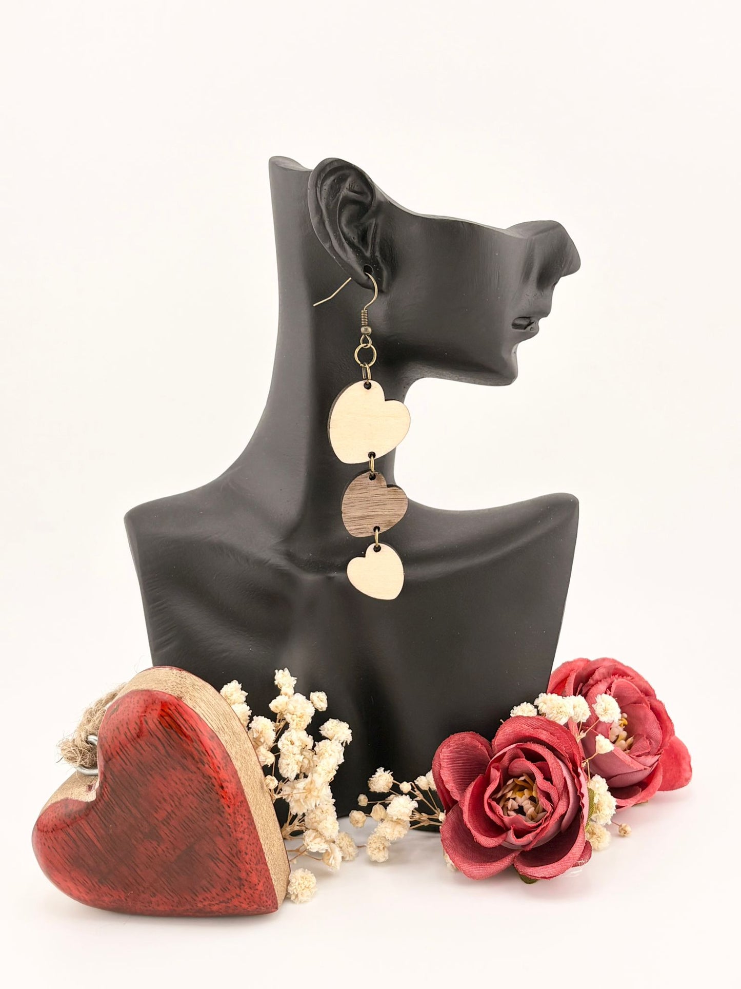 Boucles d'oreilles - Trio coeurs II