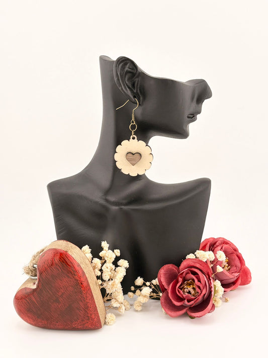 Boucles d'oreilles - Biscuits et Coeur