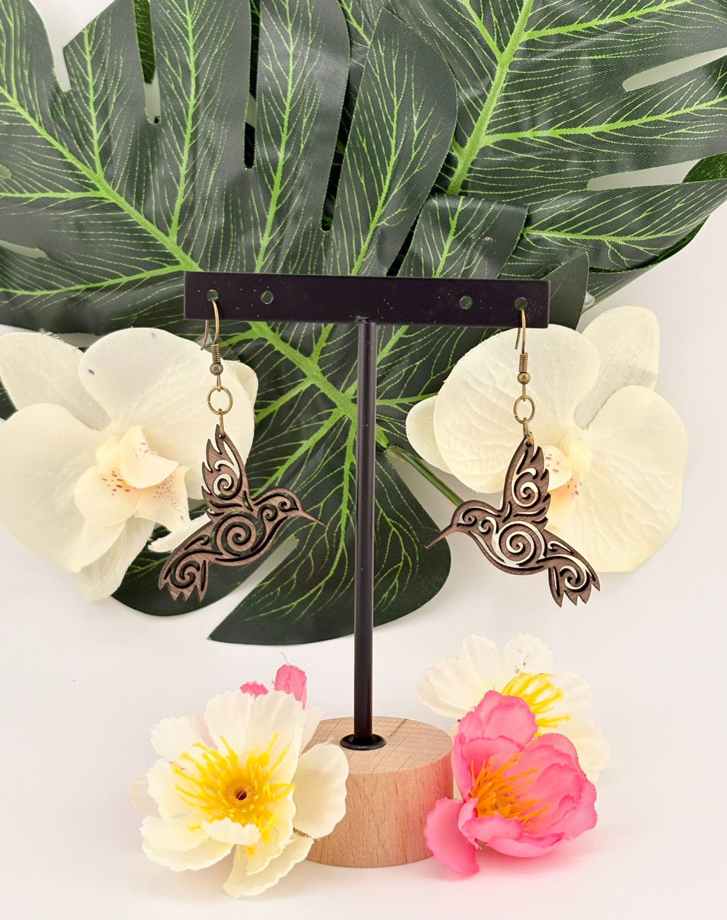 Boucles d'oreilles - Colibri Arabesque