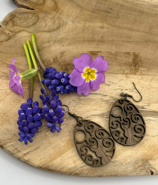Boucles d'oreilles - Lapin arabesque