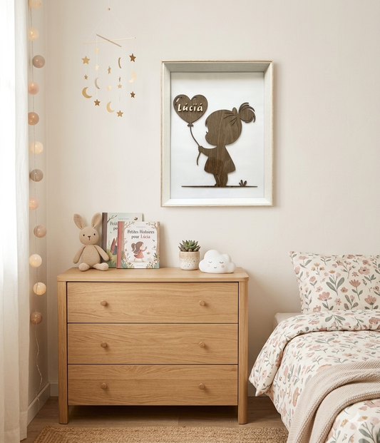 Tableau silhouette petite fille