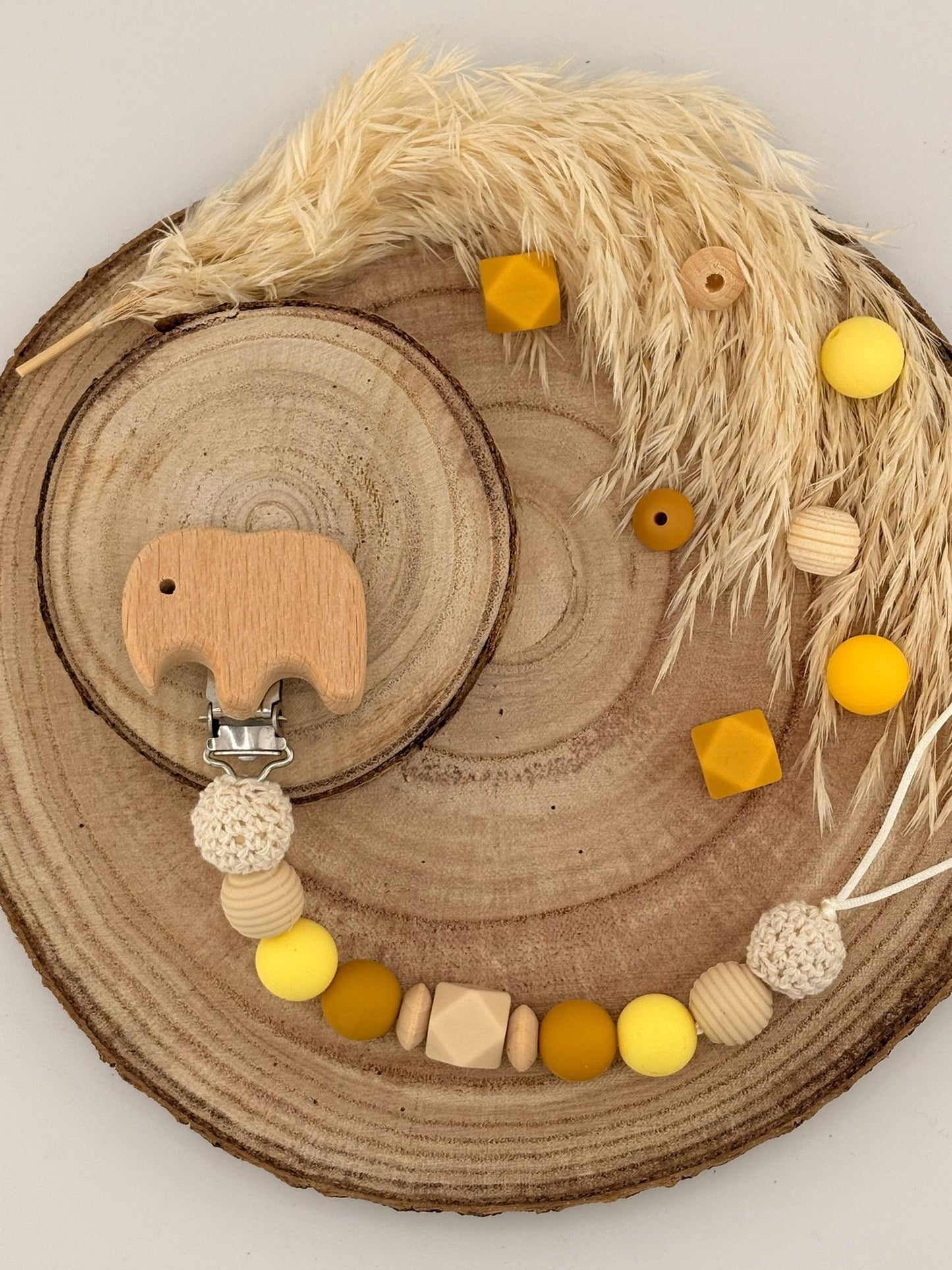 Attache tétine Elephant Personnalisable - Safari