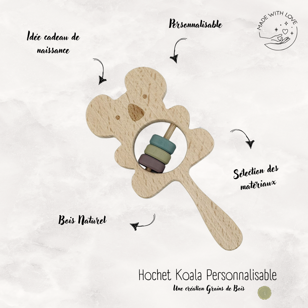 Hochet Bois Koala