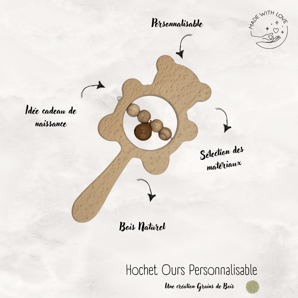 Hochet Bois Ourson
