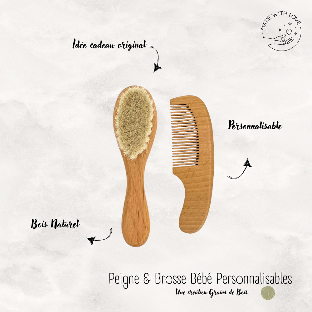 Ensemble Peigne & Brosse bébé