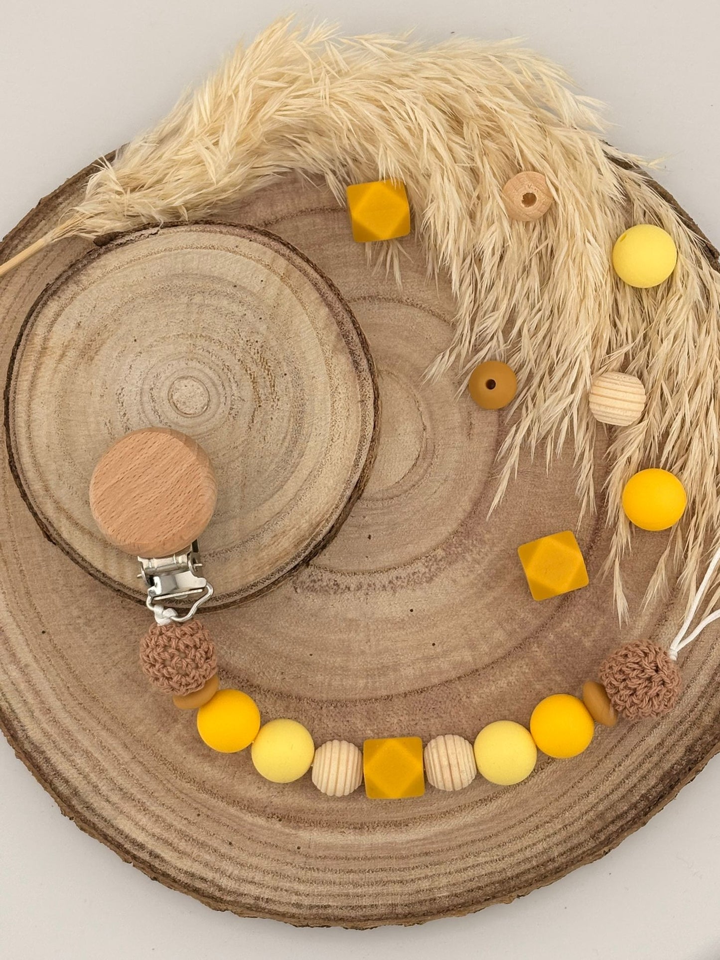 Attache tétine Rond Personnalisable - Safari